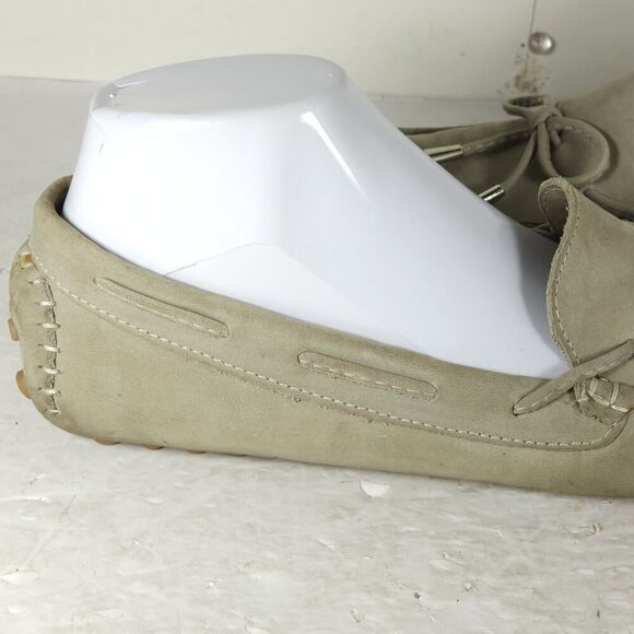 Mercanti Fiorentini Women's US11B Gray Suede Bow Flat Driving Loafer Shoes - Picture 13 of 16